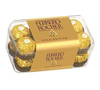 Ferrero Rocher Gold Edition 16 Pezzi Milk Chocolate with Hazelnut Filling 200 g