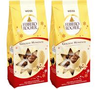 Ferrero Rocher Golden Moments White Chocolate for Sharing 90g Bag Pack of 2