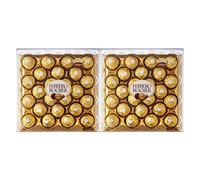 Ferrero Rocher Hazelnut & Milk Chocolate Confectionery Balls T24 24 Pack (2 Packs)