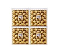 Ferrero Rocher Hazelnut & Milk Chocolate Confectionery Balls T24 24 Pack (4 Packs)