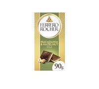 Ferrero Rocher Luxury Milk Chocolate Bar, Hazelnut & Macadamia Pieces, 90g