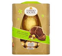 Ferrero Rocher Milk Chocolate and Hazelnut Egg, Festive Chocolate Gift, with 8 Rocher Pralines, Pack of 1 (275g)