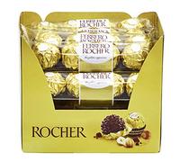 Ferrero Rocher Pralines, Bulk Chocolate Box, Weddings, Birthday Gifts for Men and Women, Whole Hazelnut Covered in Milk Chocolate and Nuts, Box of 16 x 4 (64pcs)