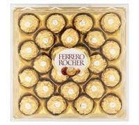 Ferrero Rocher Pralines, Bulk Chocolate Gift Box, Easter Chocolate Hamper, Whole Hazelnut Covered in Milk Chocolate and Nut Croquante, Pack of 6 x 24 (144pcs)