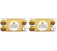 Ferrero Rocher Pralines, Christmas Chocolate Box, Chocolate Gift, Perfect Treat, Whole Hazelnut Covered in Milk Chocolate and Nuts, Pack of 32 (200g)