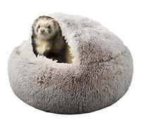 Ferret Bed Cave and Hideouts，Ferret Hideaway Bed Accessories for Cage Ferret Beds and Hideouts Brown