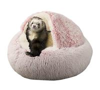 Ferret Bed Cave and Hideouts,Ferret Hideaway Bed Accessories for Cage Ferret Beds and Hideouts (Pink)