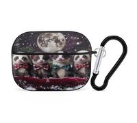 Ferret Chrismtas Night Personalized Wireless Bluetooth Earphone Protective Case Cover Compatible with Airpods Pro