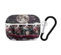 Ferret Chrismtas Night Personalized Wireless Bluetooth Earphone Protective Case Cover Compatible with Airpods Pro