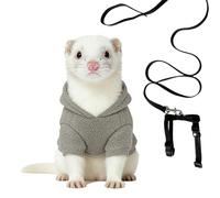 Ferret Clothes Ergonomic Comfortable Hoodie | Ferret Harness Set for Hamster Chinchilla Rabbits Puppy Kitten Bunny Small Animal