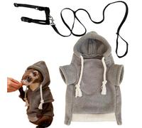 Ferret Clothes, Warm Soft Hamster Sweater Guinea Pig Clothes, Hamster Outfits With Harness - Small Animal Ferret Sweater,for Guinea Pigs, Hamsters, Teacup Dogs, Chihuahuas, Etc.