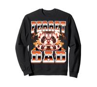 Ferret Dad Pet Father's Day 90s Bootleg Style Sweatshirt