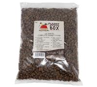 Ferret Food 1kg - Complete Food For Ferrets & Kits - Can Be Fed Dry Or Moistened - Poultry Meat, Wheat, Fish, Maize, Yeast, Sugar Beet, Linseed - Seedzbox