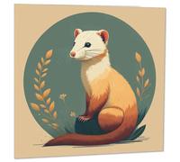 Ferret Greeting Card Ferret Design Birthday Card 145 x 145mm