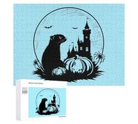 Ferret Halloween Puzzle for Adults Challenging Jigsaw Puzzles for Women Men
