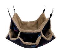 Ferret Hammock - 3 Layer Warm Hammock | Hanging Hammokk Bunk Bed | Hamm0ck for Pets Play and Rest | PET HAMM0CK for Chinchillas, Ferrets, Rabbits, Guinea Pigs and Others