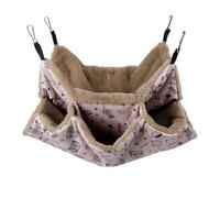 Ferret Hammock - 3 Layer Warm Hammock | Hanging Hammokk Bunk Bed | Hamm0ck for Pets Play and Rest | PET HAMM0CK for Chinchillas, Ferrets, Rabbits, Guinea Pigs and Others