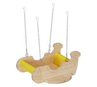 Ferret Hammock Airplane Shape Animal Wooden Swing Toy