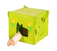 Ferret Hammock, Hamster Cage - Hamster Leather Chinchilla Felt Bed for Hamster House Small Animal Bed Breathable Hamster Cages