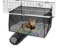 Ferret Hammock With Tunnel - Small Pet Bed Play Net, Ferret Ball Pit