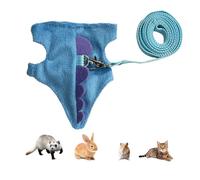 Ferret Harness - Adjustable Small Bunny Harness and Leashes Set, Soft Cute Small Pets Clothes for Daily Walking Chinchilla Photography Outdoor Adventure Jogging Kittens