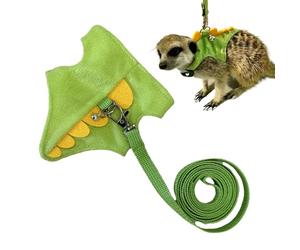 Ferret Harness - Adjustable Small Pet | Soft Vest Walking Set for Bunny Guinea Pig Kitten Chinchilla, Lightweight Outdoor Training Lead for Daily Adventure Travel Secure Fit Comfortable Design
