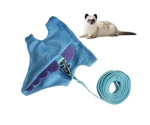 Ferret Harness and Leashes - Cute Soft Ferret Accessories | Adjustable Small Harness and Lead Set | For Kittens, Chinchillas, Daily Outdoor Walks, Adventures etc