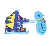 Ferret Harness Leash Adjustable Soft Comfortable Small Animal Vest with D Ring - Lightweight Polyester, Easy to Adjust, Ideal for Guinea Pigs and Pet Ferrets (Dinosaur Kingdom)