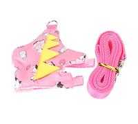 Ferret Harness Leash Set Adjustable Soft Comfortable Guinea Pig Vest Harness with D Ring for Small Animals Like Ferrets Rats Guinea Pigs Polyester Fleece Nylon Webbing Material (Little Cow)