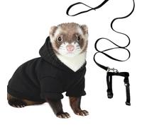 Ferret Hoodie Clothes - Adjustable Comfortable Sweater Hoodie,Soft Pet Sweater Clothes - for Outdoor Walking Hamster Chinchilla Puppy Kitten Bunny Small Animals