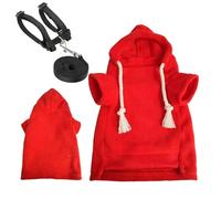 Ferret Hoodie - Warm Soft Outfit, Stretchy Harness Clothing, Non-Restrictive Rabbit Costume | Cute Hamster Squirrel Chinchilla Chihuahua Cat Clothes For Dr