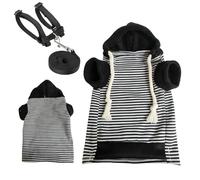 Ferret Hoodie with Harness Soft Comfortable Fun Sweatshirt, Small Animal Ferret Sweater for Indoor and Outdoor Use, Lightweight Hoodie for Rabbits, Squirrels Chinchillas Small Pets Cute Pet Clothes