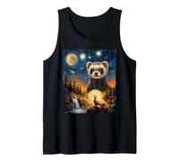 Ferret Howling to The Moon Tank Top