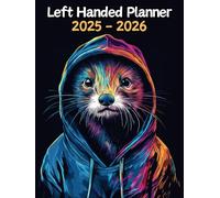 Ferret Left Handed Planner: 2 Year Weekly Sunday to Saturday Calendar | Gift For People Who Love Small Pets, Domestic Animal Lovers | For Back To School, Office, Work | 8.5 x 11 Inches | v1