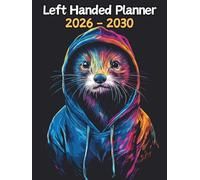 Ferret Left Handed Planner: 5 Year Monthly | Large 60 Month Calendar | Gift For People Who Love Small Pets, Domestic Animal Lovers | Ideal for ... and Busy Individuals | 8.5 x 11 Inches | v1