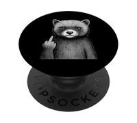 Ferret Middle Finger Sarcastic Pet Lover PopSockets Adhesive PopGrip