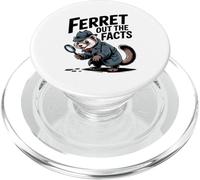 Ferret out the facts Funny Detective Pet Humor PopSockets PopGrip for MagSafe