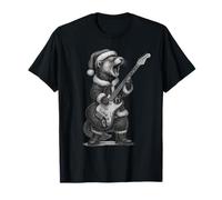 Ferret Playing Guitar Christmas Pet Lover T-Shirt