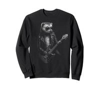 Ferret Playing Guitar Rock Music Pet Lover Sweatshirt