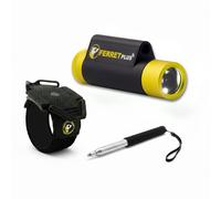 Ferret Plus 1080p HD Wireless Inspection Camera Kit: On-Board Memory, NCV, 47” Mini Extension Rod, 360° Hands-Free Phone Wristband for Pro Inspections