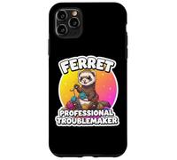 Ferret Professional Troublemaker Funny Owner Lover Mom Dad Case for iPhone 11 Pro Max
