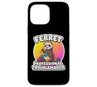 Ferret Professional Troublemaker Funny Owner Lover Mom Dad Case for iPhone 13 Pro Max