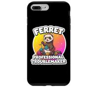 Ferret Professional Troublemaker Funny Owner Lover Mom Dad Case for iPhone 7 Plus/8 Plus