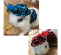 Ferret Rabbit Guinea pig Santa Hat + Scarf Christmas Costume Xmas Clothes Outfit