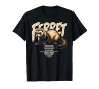 Ferret Scientific Facts Pet Lover Animal Value Graphic T-Shirt