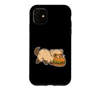 Ferret Sneaks Burger Cartoon Case for iPhone 11