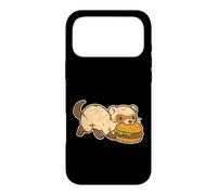 Ferret Sneaks Burger Cartoon Case for iPhone 17 Pro Max