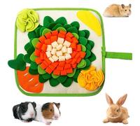 Ferret Toys, Guinea Pig Snuffle Mat, Rabbit Enrichment Toys, Interactive Feeding and Boredom Breaker for Small Pets, 30x30 cm Felt and Polar Fleece Pad