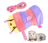 Ferret Traction Rope,Bunny Harness and Lead Rope | Breathable Pet Accessories Adjustable Small Animal Vest for Outdoor Travel Park Garden Camping Picnic Kitten Puppy Bunny