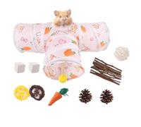 Ferret Tubes, Hamster Enrichment Supplies, Habitat Playground With Interactive Balls For Indoor Play Dig Climbing Burrowing Foraging Sleeping